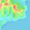 Mappa topografica Les Issambres, altitudine, rilievo