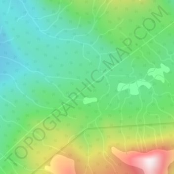 Mappa topografica Rocky Mountains, altitudine, rilievo