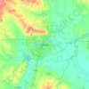 Mappa topografica Khon Kaen, altitudine, rilievo
