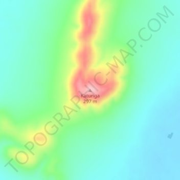 Mappa topografica Katunga, altitudine, rilievo