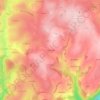 Mappa topografica La Fauvieille, altitudine, rilievo