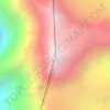 Mappa topografica Mount Hubbard, altitudine, rilievo