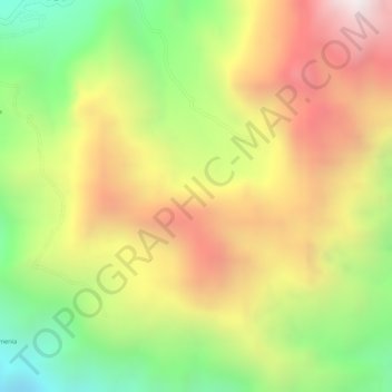 Mappa topografica La Cañada, altitudine, rilievo