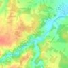 Mappa topografica Le Châtelier, altitudine, rilievo