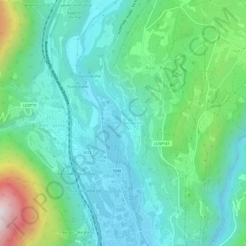 Mappa topografica Neustift - Novacella, altitudine, rilievo