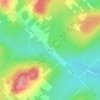 Mappa topografica Ménard, altitudine, rilievo