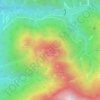 Mappa topografica Cima Calda, altitudine, rilievo