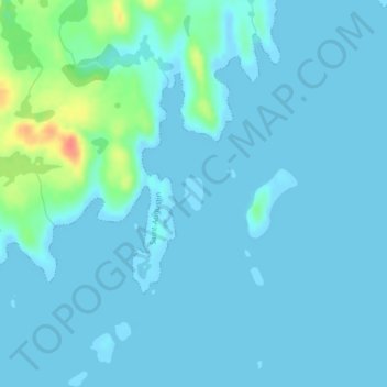 Mappa topografica Île Basse, altitudine, rilievo
