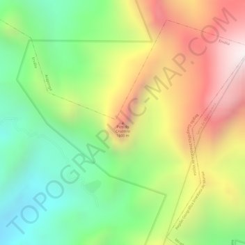 Mappa topografica Pico do Cruzeiro, altitudine, rilievo