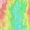 Mappa topografica Assureira, altitudine, rilievo
