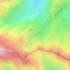 Mappa topografica Fontaine Lombarde, altitudine, rilievo