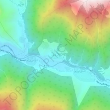 Mappa topografica Mami, altitudine, rilievo