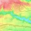 Mappa topografica Scharnhausen, altitudine, rilievo