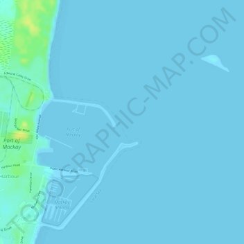 Mappa topografica Forgan Smith Point, altitudine, rilievo