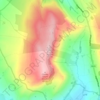 Mappa topografica Big Stone, altitudine, rilievo