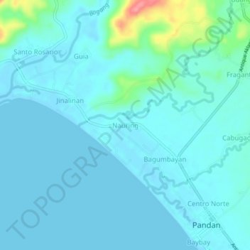 Mappa topografica Nauring, altitudine, rilievo