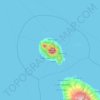 Mappa topografica Camiguin Island, altitudine, rilievo