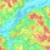 Mappa topografica Valeille, altitudine, rilievo