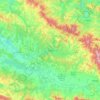 Mappa topografica Tuzla, altitudine, rilievo