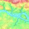 Mappa topografica Tréblavet, altitudine, rilievo