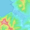 Mappa topografica Ogliastro, altitudine, rilievo