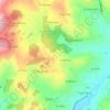 Mappa topografica Le Bessy, altitudine, rilievo