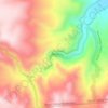 Mappa topografica Darwin Falls, altitudine, rilievo