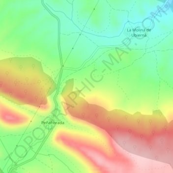 Mappa topografica Loma, altitudine, rilievo