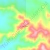 Mappa topografica One Tree Hill, altitudine, rilievo