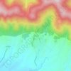 Mappa topografica Badaguás, altitudine, rilievo