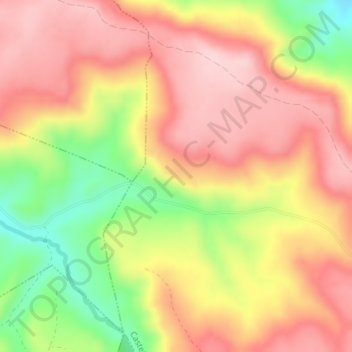 Mappa topografica Jaraiz, altitudine, rilievo