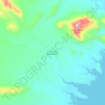 Mappa topografica El Granero, altitudine, rilievo