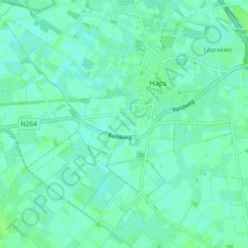 Mappa topografica Putselaar, altitudine, rilievo