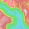 Mappa topografica Little Blue Gum, altitudine, rilievo