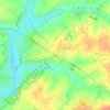 Mappa topografica Cedars, altitudine, rilievo