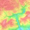 Mappa topografica Coz Castel, altitudine, rilievo