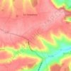 Mappa topografica Ozane, altitudine, rilievo