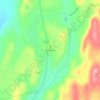 Mappa topografica Wurtemburg, altitudine, rilievo