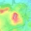 Mappa topografica Hutberg, altitudine, rilievo