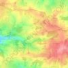 Mappa topografica Les Bordes, altitudine, rilievo