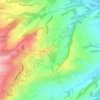 Mappa topografica Valdichiana, altitudine, rilievo