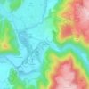 Mappa topografica Basteyroux, altitudine, rilievo