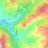 Mappa topografica Monte Fatucchio, altitudine, rilievo