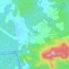 Mappa topografica Légué, altitudine, rilievo