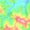 Mappa topografica Albereto, altitudine, rilievo