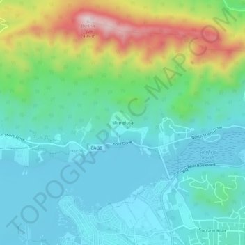Mappa topografica Minnelusa, altitudine, rilievo