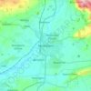 Mappa topografica Melksham, altitudine, rilievo