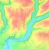 Mappa topografica Fonvérine, altitudine, rilievo