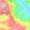 Mappa topografica Jerzu, altitudine, rilievo