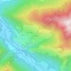 Mappa topografica Argut-Dessus, altitudine, rilievo